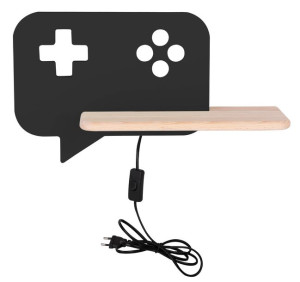 Console Lampa Kinkiet Ścienny 5w Led Iq Kids Z Przewodem Z Wł. I Wtyczką Cz