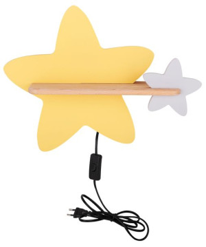 Star Lampa Kinkiet Ścienny 5w Led Iq Kids Z Przewodem Z Wł. I Wtyczką