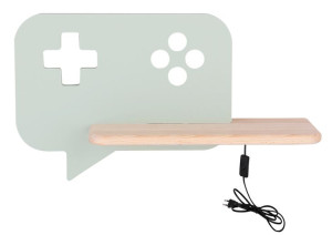 Console Lampa Kinkiet Ścienny 5w Led Iq Kids Z Przewodem Z Wł. I Wtyczką Mi