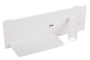 Olly Lampa Kinkiet 4w+3w Led + Ładowarka Usb Biały