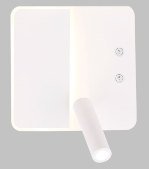 Alma Lampa Kinkiet 6w+3w Led Biały