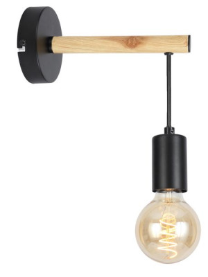 Izzy Lampa Kinkiet 1x60w E27 Czarny
