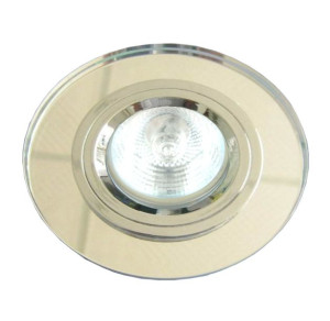 Ss-15 Ch/wh Mr16 Chrom Opr. Strop. Stała Okrągła Szkło Bezbarwne