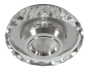 Ss-35 Al/tr 3w Led Cob 230v Opr. Strop. Stała Okrągła Szlifowana Szkło Tran