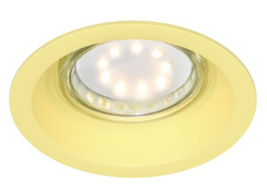 Sa-12 Ye Gu10 Max 35w 230v Bananowy Opr.strop.stała Okrągła Aluminium