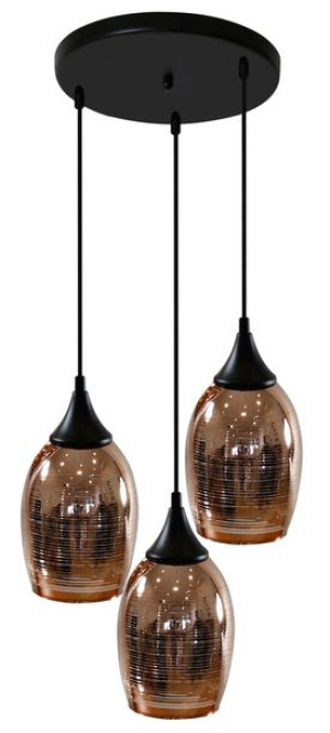 Marina Zwis Talerz 3x60w E27 Miedziany