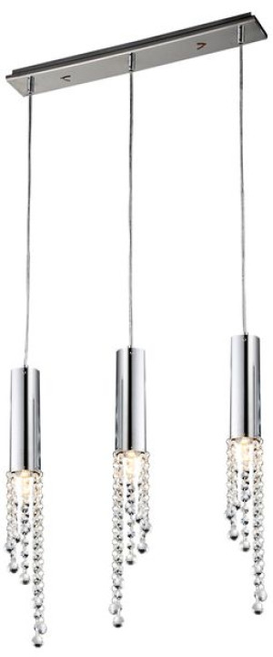 Duero Zwis 3x3w Led Gu10 Chrom Bez Żarówki