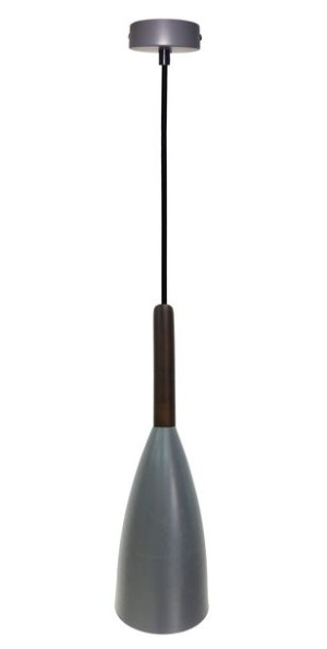 Flen Lampa Wisząca 1x40w E27 Szary
