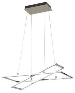 Kseros Zwis 60x30 35w Led Srebrno Szary 4000k