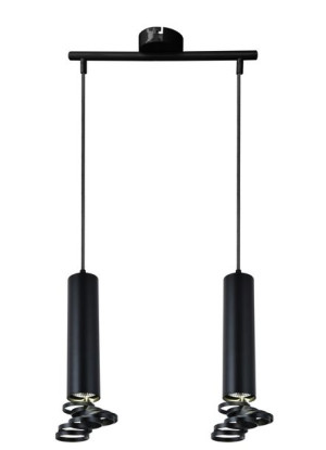 Tuba Lampa Wisząca 2x50w Gu10 6/30 Czarny