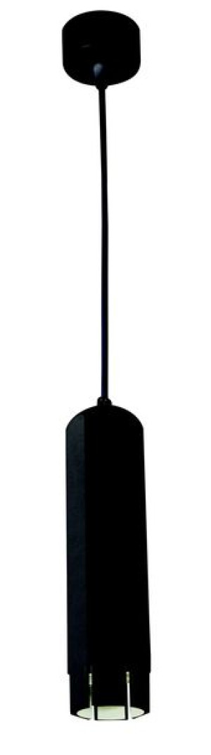 Tuba Lampa Wisząca 1x50w Gu10 6,3/25 Czarny
