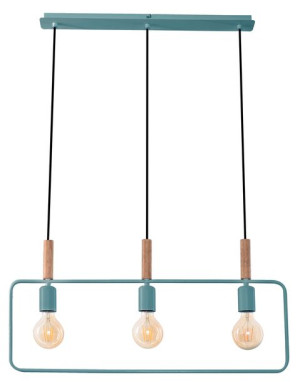 Frame Zwis 3x60w E27 Miętowy