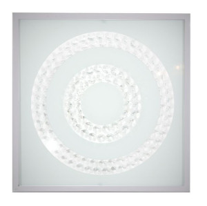 Lux Plafon 29x29 16w Led 4000k Satyna Podwójny Ring