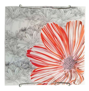 Spring Plafon 30x30 1x60w E27 Czerwony