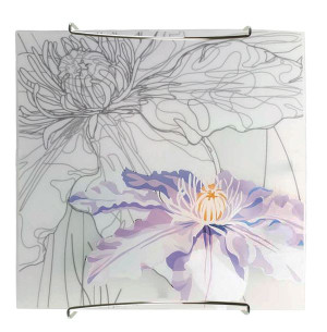 Spring Plafon 30x30 1x60w E27 Fioletowy