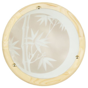 Bamboo Plafon 40 Drewno Standard 2x60 W E27 Sosna