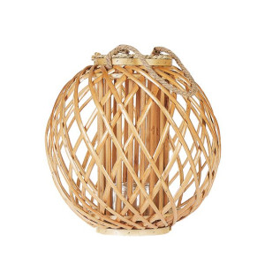 Lampion drewniany 41 cm naturalny SAMOA