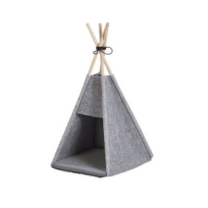 Namiot tipi dla kota 35 x 40 cm szary ULUBEY