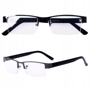 Okulary ANTYREFLEKS Żyłka Półramka -4, OK-ZYLKA-4