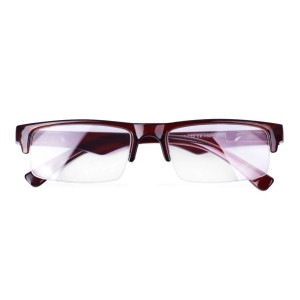 Okulary MOKKA Półramka Żyłka Flex Etui Plusy +4