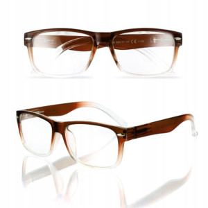 Okulary SOLID flex korekcyjne solidne +1, OK-SLD-BRAZ+1