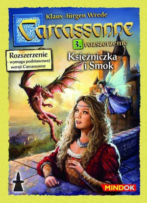 Carcassonne gra KSIĘŻNICZKA I SMOK nowa DODATEK 3