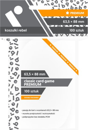 Koszulki na karty Rebel 63,5x88 CCG Premium 100 SZT