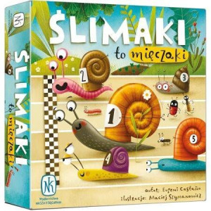 ŚLIMAKI TO MIĘCZAKI gra planszowa wyścigi wiek 5+