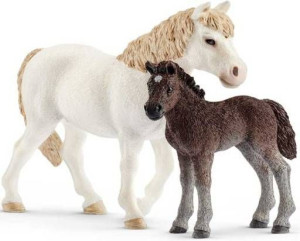 SCHLEICH 42423 2w1 KUCYK KLACZ +ŹREBIĘ kucyki 2 figurki