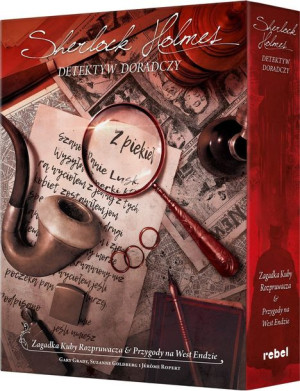 SHERLOCK HOLMES 10w1 Detektyw gra planszowa REBEL