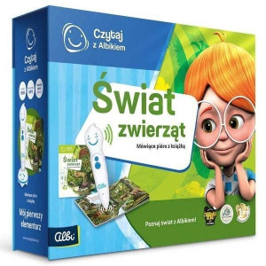 Czytaj z Albikiem ZESTAW ŚWIAT ZWIERZĄT PIÓRO Albik