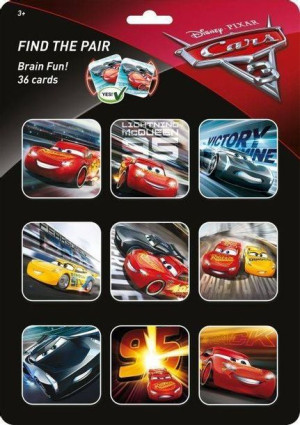 DUŻE MEMO Znajdź parę memory AUTA 3 Cars Gra