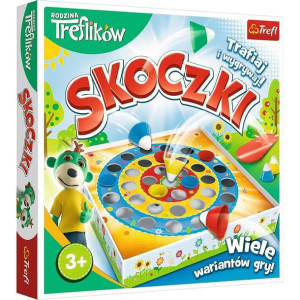 SKACZĄCE CZAPECZKI Trefliki Skoczki gra zręcznościowa planszowa