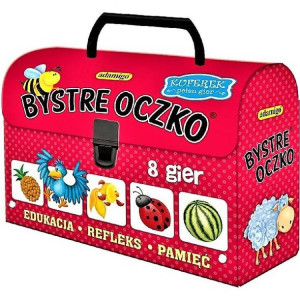 BYSTRE OCZKO KUFEREK 8 gier gra planszowa Adamigo