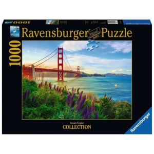 PUZZLE 1000 Ravensburger 152896 MOST GOLDEN GATE USA
