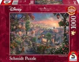 Puzzle 1000 KINKADE Zakochany kundel Disney Schmidt PREMIUM