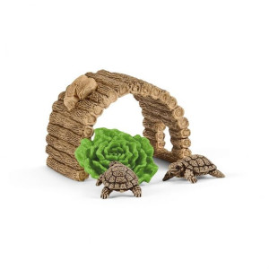 SCHLEICH 42506 6w1 DOM DLA ŻÓŁWII 4x żółw i sałata