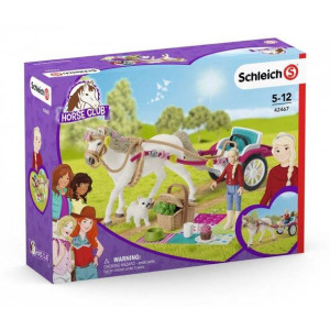 SCHLEICH 42467 32w1 POWÓZ KARETA koń pies kucyk Horse Club