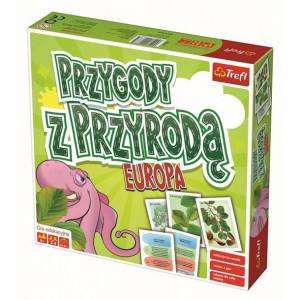PRZYGODY Z PRZYRODĄ EUROPA gra planszowa edukacyjna 6+