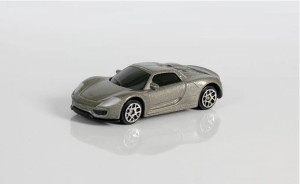 RMZ Porsche 918 Spyder auto SAMOCHODZIKI resoraki srebrny