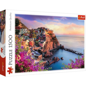 PUZZLE 1500 Manarola Włochy widok miasteczko puzle