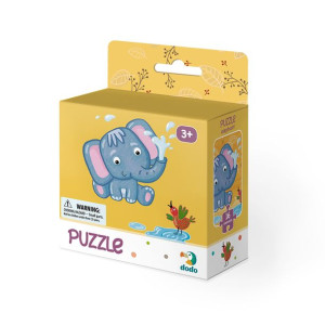 Puzzle Edukacyjne Dodo Słonik Słoń 16 Dla Dzieci 3+
