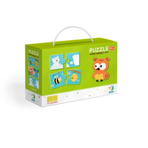 Puzzle Edukacyjne Dodo Duo Gdzie Żyją Zwierzęta 12x2 El.