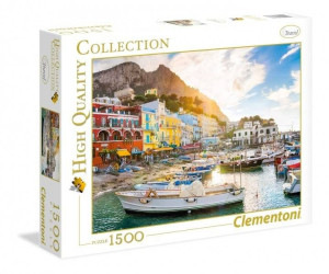 Puzzle 1500 Port Capri morze łodzie statki statek