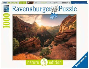 Puzzle 1000 Natura Słoneczny kanion góry słońce Ravensburger