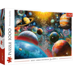 PUZZLE 1000 Wszechświat układ planet kosmos obraz