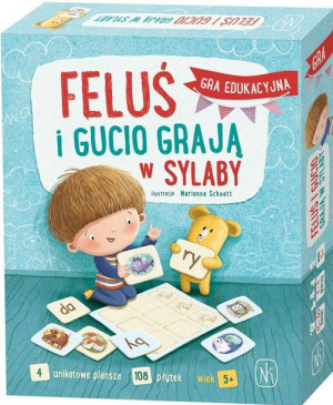 FELUŚ I GUCIO grają w sylaby gra nauka czytania