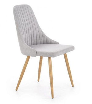 Eleganckie krzesło do jadalni jasny popiel, loft