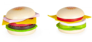 Drewniany Hamburger Dla Dzieci do Kuchni
