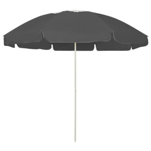 Parasol plażowy, antracytowy, 240 cm